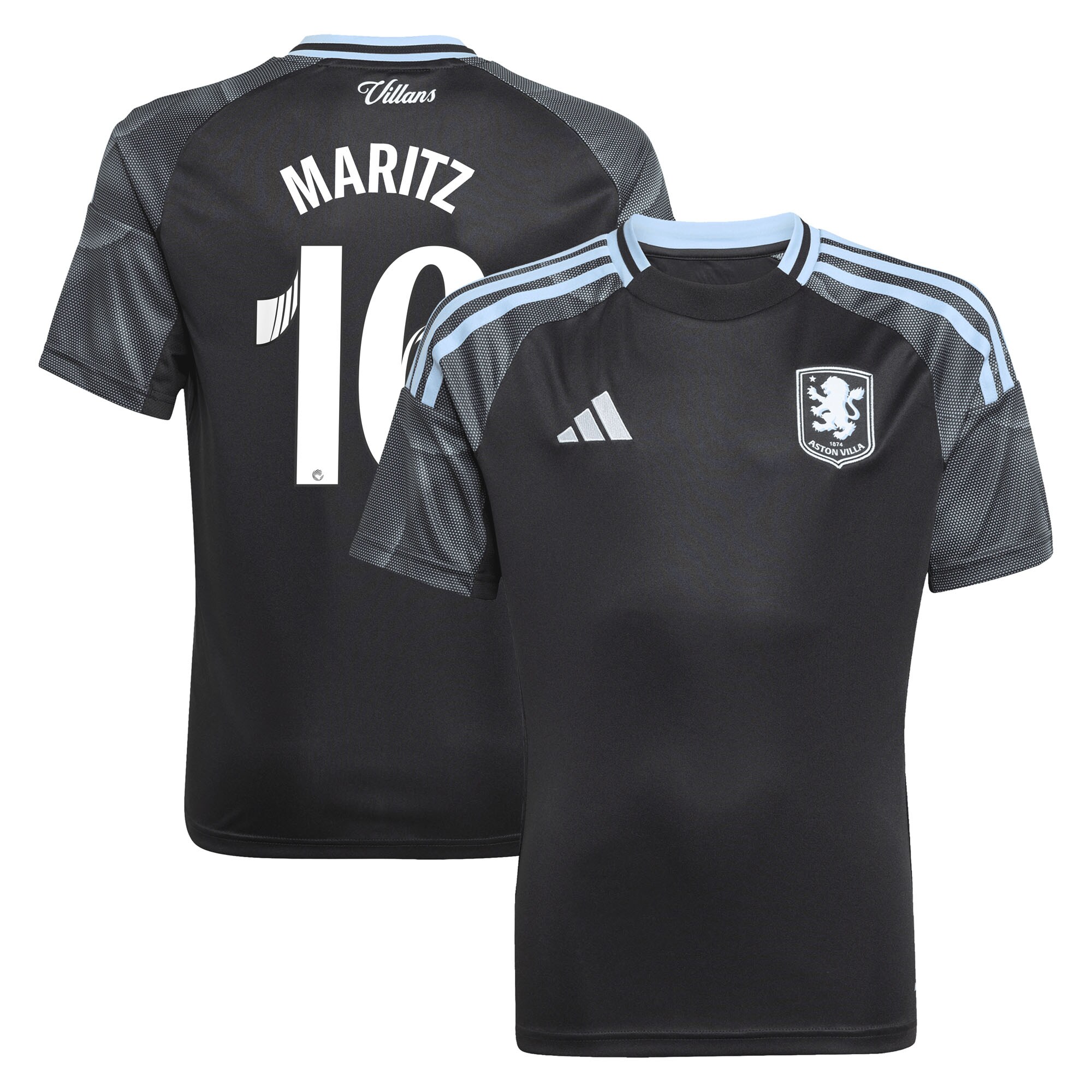 AVFC aston villa adidas wsl away shirt 2025-26 – kids with maritz 16 printing Collection | Official Aston Villa Kits and Apparel