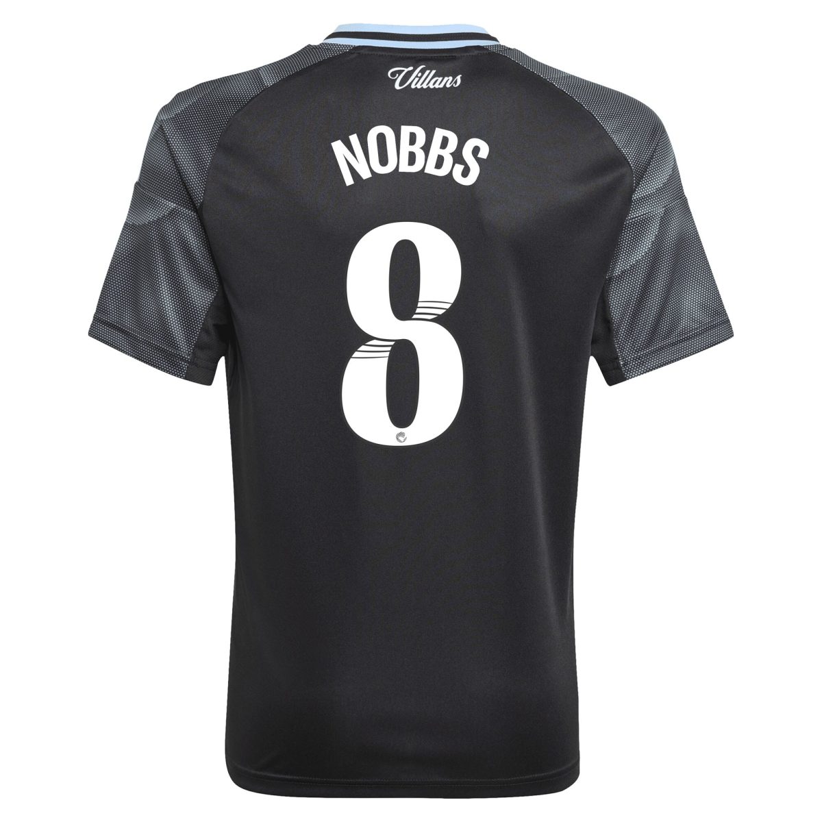 AVFC aston villa adidas wsl away shirt 2025-26 – kids with nobbs 8 printing Collection | Official Aston Villa Kits and Apparel