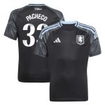 AVFC aston villa adidas wsl away shirt 2025-26 – kids with pacheco 33 printing Collection | Official Aston Villa Kits and Apparel