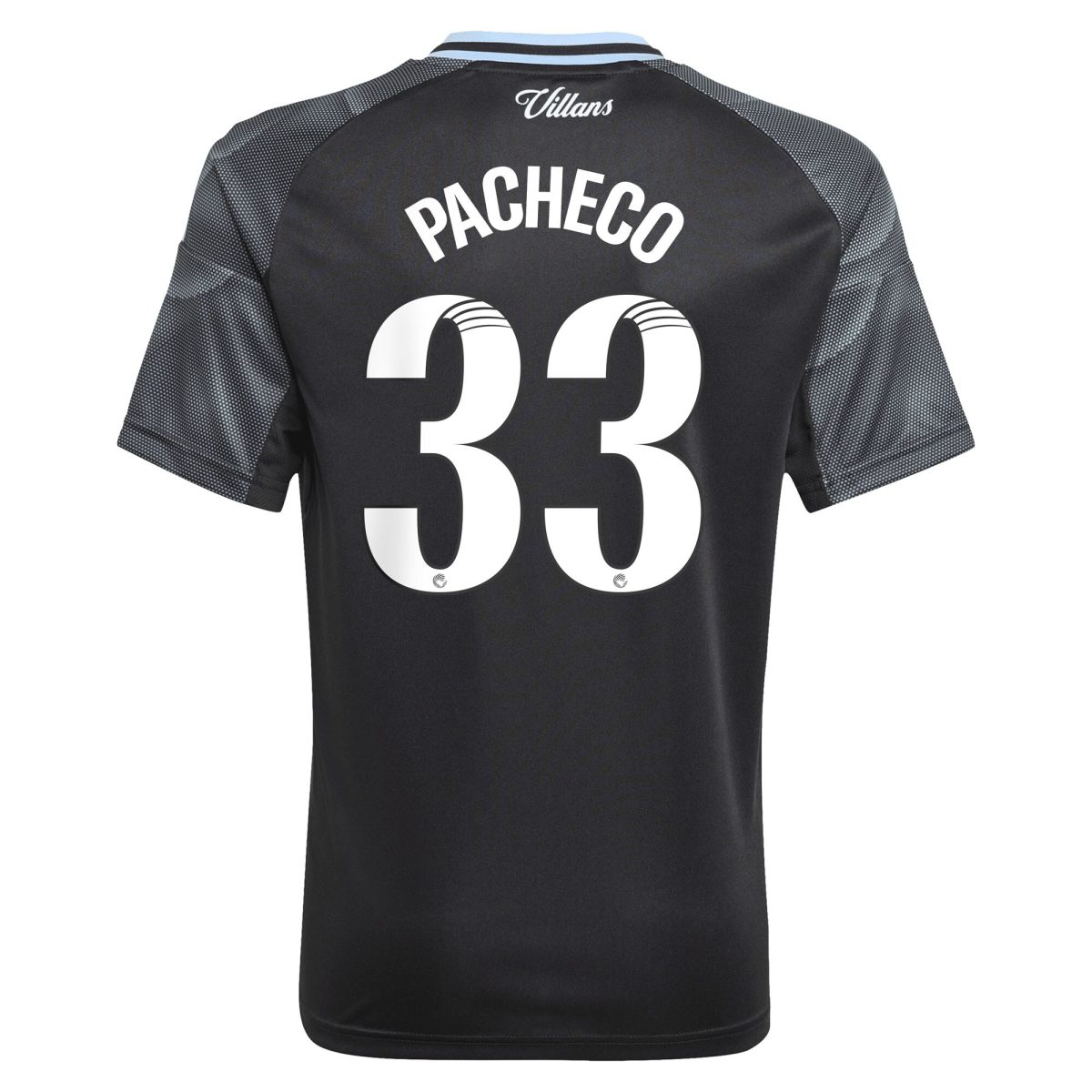 AVFC aston villa adidas wsl away shirt 2025-26 – kids with pacheco 33 printing Collection | Official Aston Villa Kits and Apparel