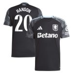 AVFC aston villa adidas wsl away shirt 2025-26 with hanson 20 printing Collection | Official Aston Villa Kits and Apparel