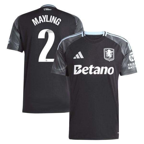 AVFC aston villa adidas wsl away shirt 2025-26 with mayling 2 printing Collection | Official Aston Villa Kits and Apparel