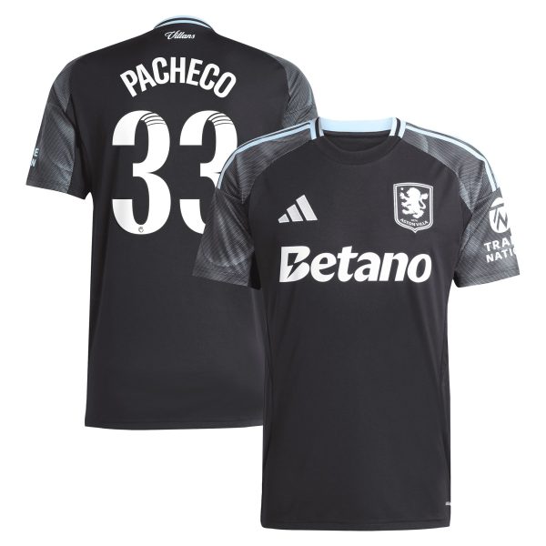 AVFC aston villa adidas wsl away shirt 2025-26 with pacheco 33 printing Collection | Official Aston Villa Kits and Apparel