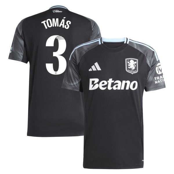 AVFC aston villa adidas wsl away shirt 2025-26 with tomás 3 printing Collection | Official Aston Villa Kits and Apparel