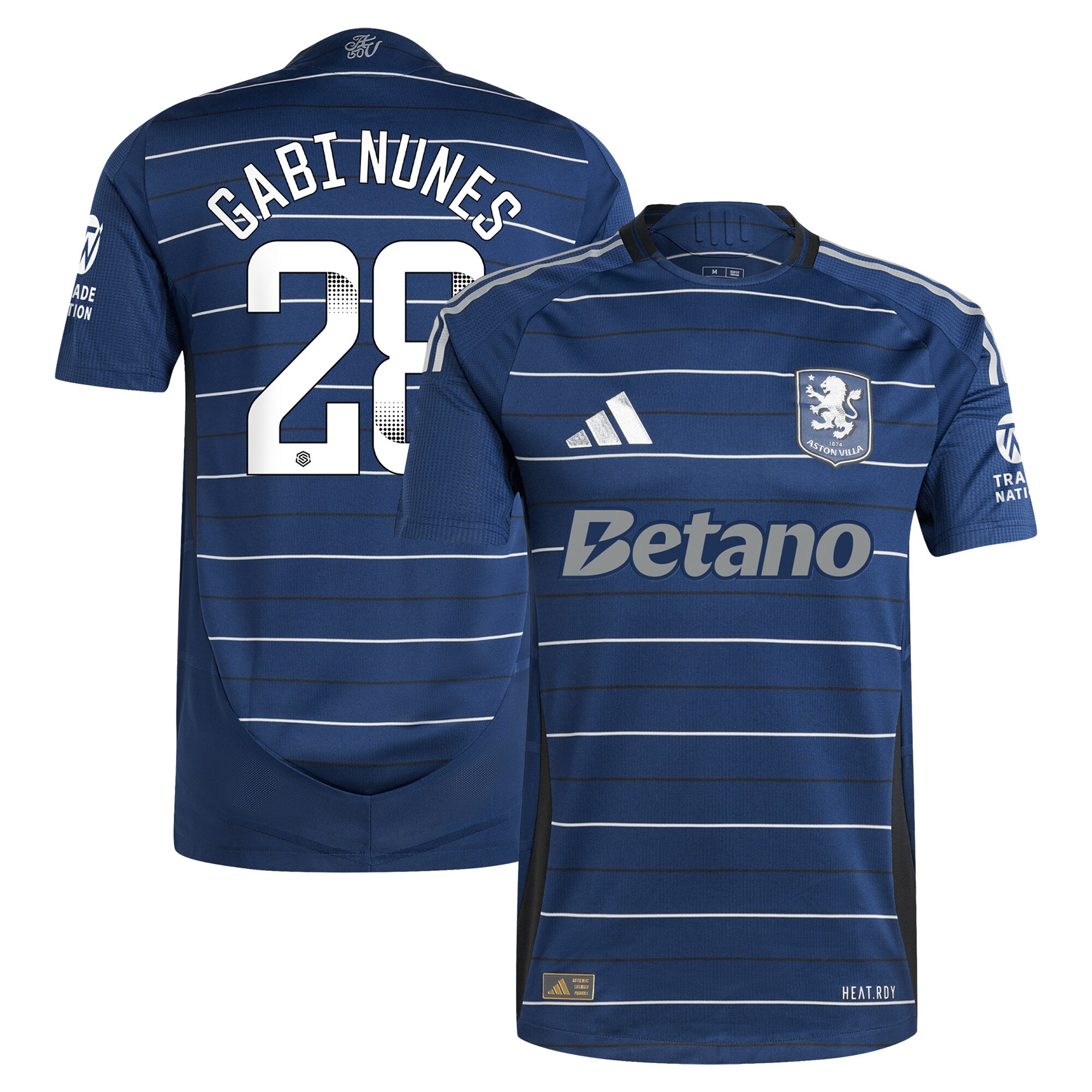 AVFC aston villa adidas wsl third authentic shirt 2024-25 with gabi nunes 28 printing Collection | Official Aston Villa Kits and Apparel
