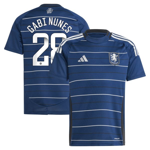 AVFC aston villa adidas wsl third shirt 2024-25 – kids with gabi nunes 28 printing Collection | Official Aston Villa Kits and Apparel