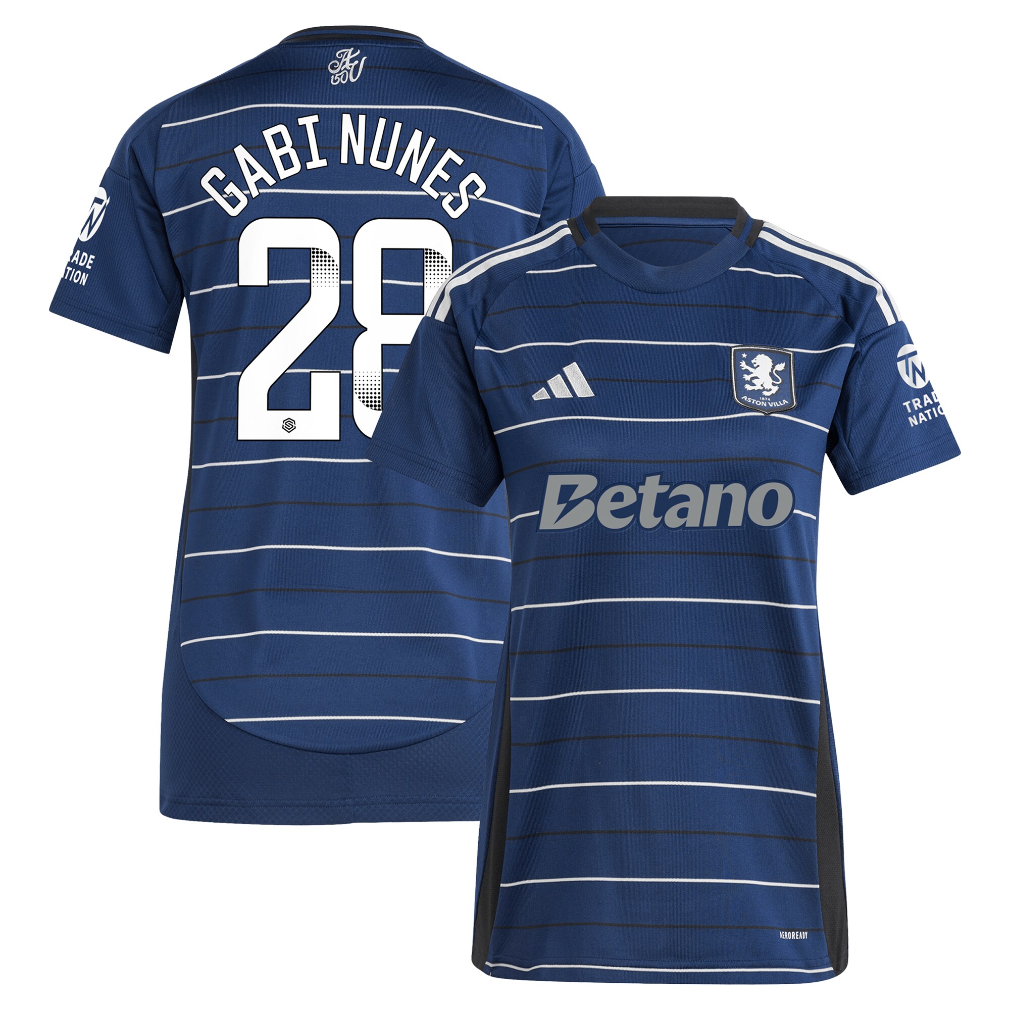 AVFC aston villa adidas wsl third shirt 2024-25 – womens with gabi nunes 28 printing Collection | Official Aston Villa Kits and Apparel