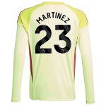 AVFC aston villa away goalkeeper shirt 2025-26 – kids with martinez 23 printing Collection | Official Aston Villa Kits and Apparel