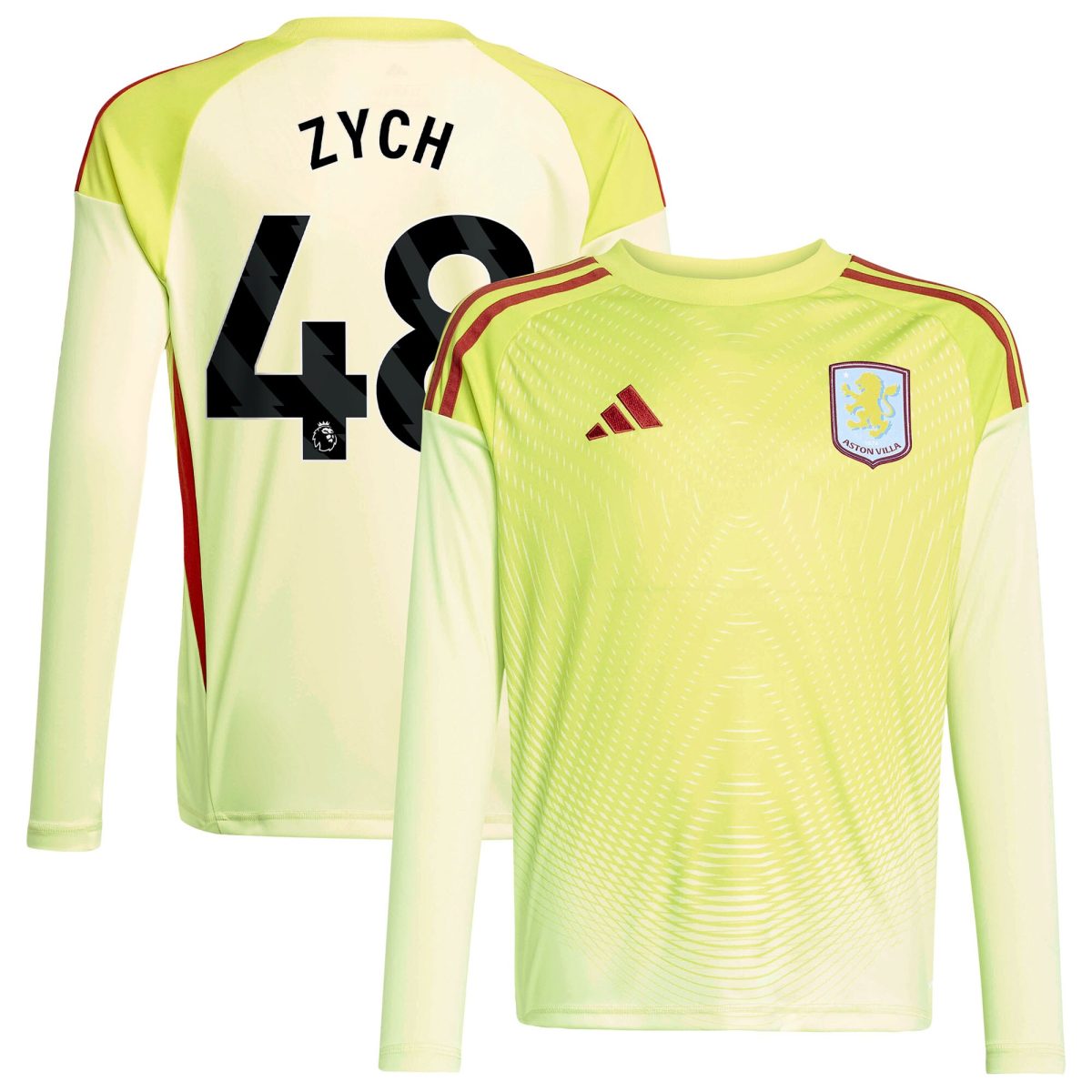 AVFC aston villa away goalkeeper shirt 2025-26 – kids with zych 48 printing Collection | Official Aston Villa Kits and Apparel