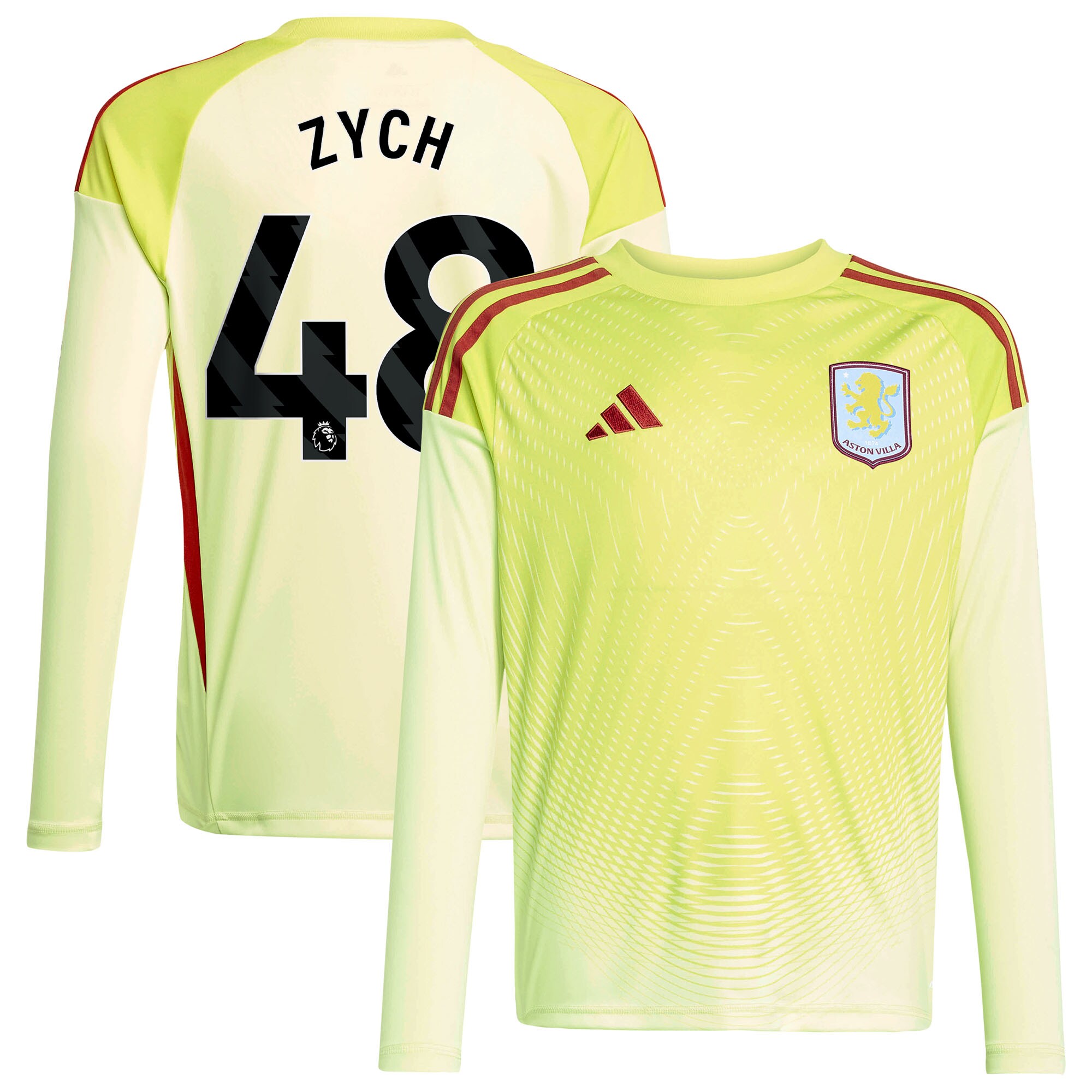 AVFC aston villa away goalkeeper shirt 2025-26 – kids with zych 48 printing Collection | Official Aston Villa Kits and Apparel