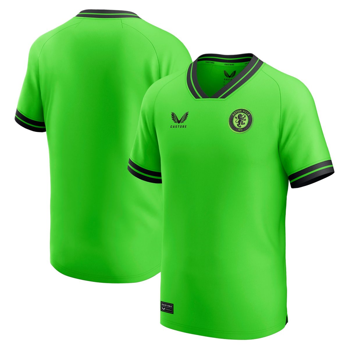 AVFC aston villa castore away goalkeeper shirt 2023-24 – kids with custom printing Collection | Official Aston Villa Kits and Apparel