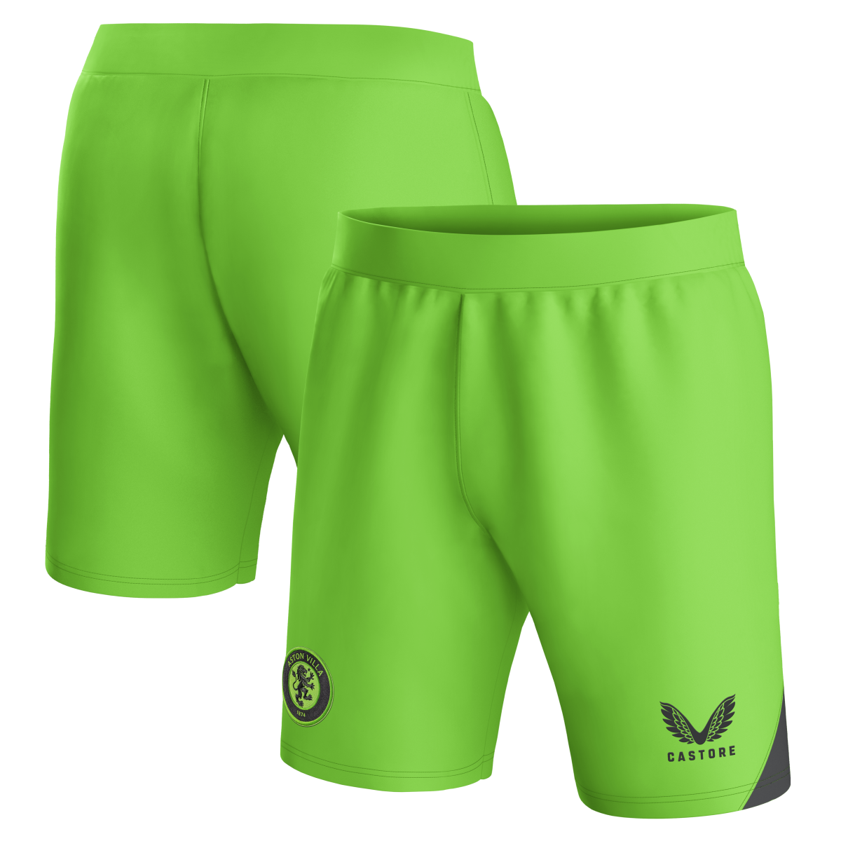 AVFC aston villa castore away goalkeeper shorts 2023-24 – kids – 13385917 with custom printing Collection | Official Aston Villa Kits and Apparel