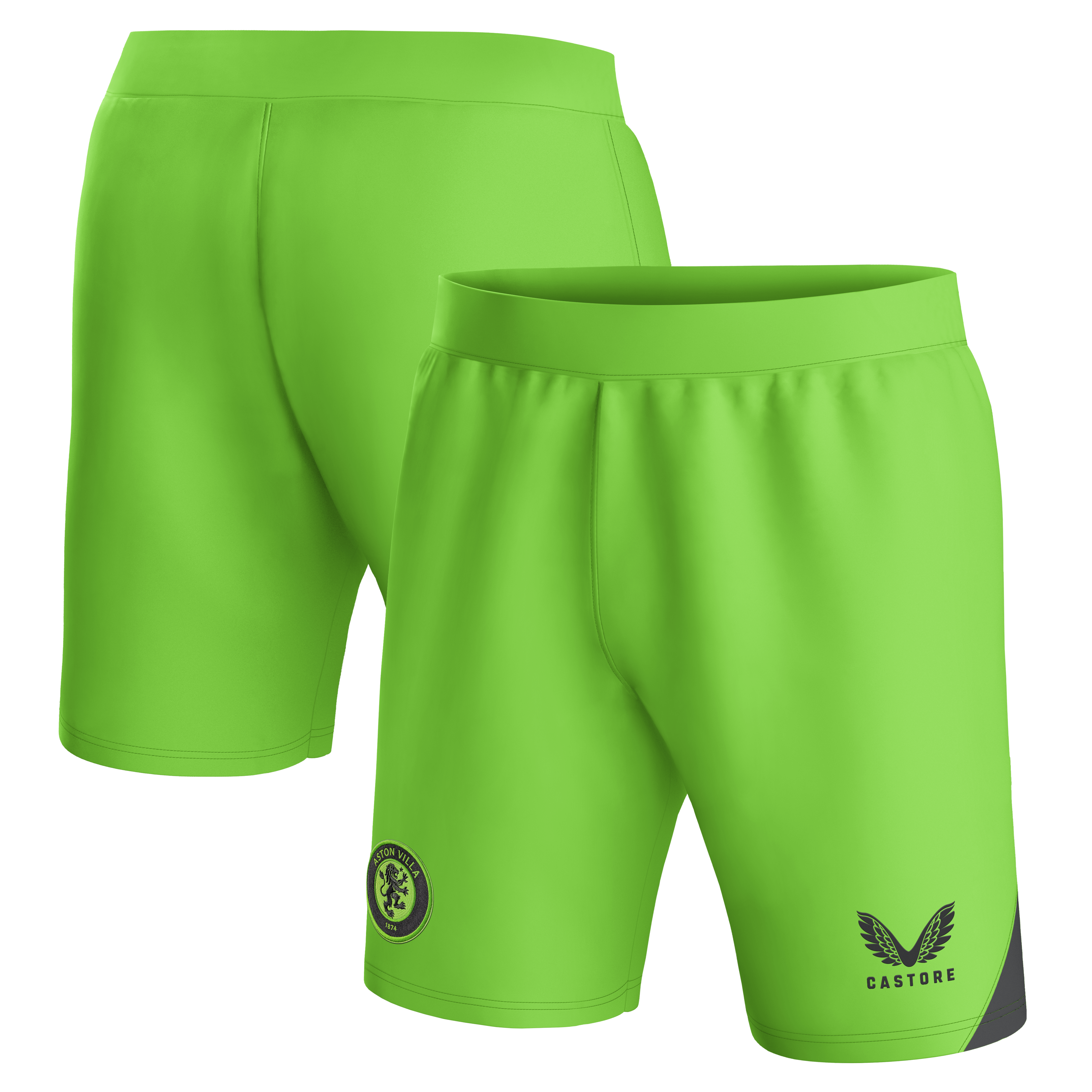 AVFC aston villa castore away goalkeeper shorts 2023-24 – kids – 13385917 with custom printing Collection | Official Aston Villa Kits and Apparel
