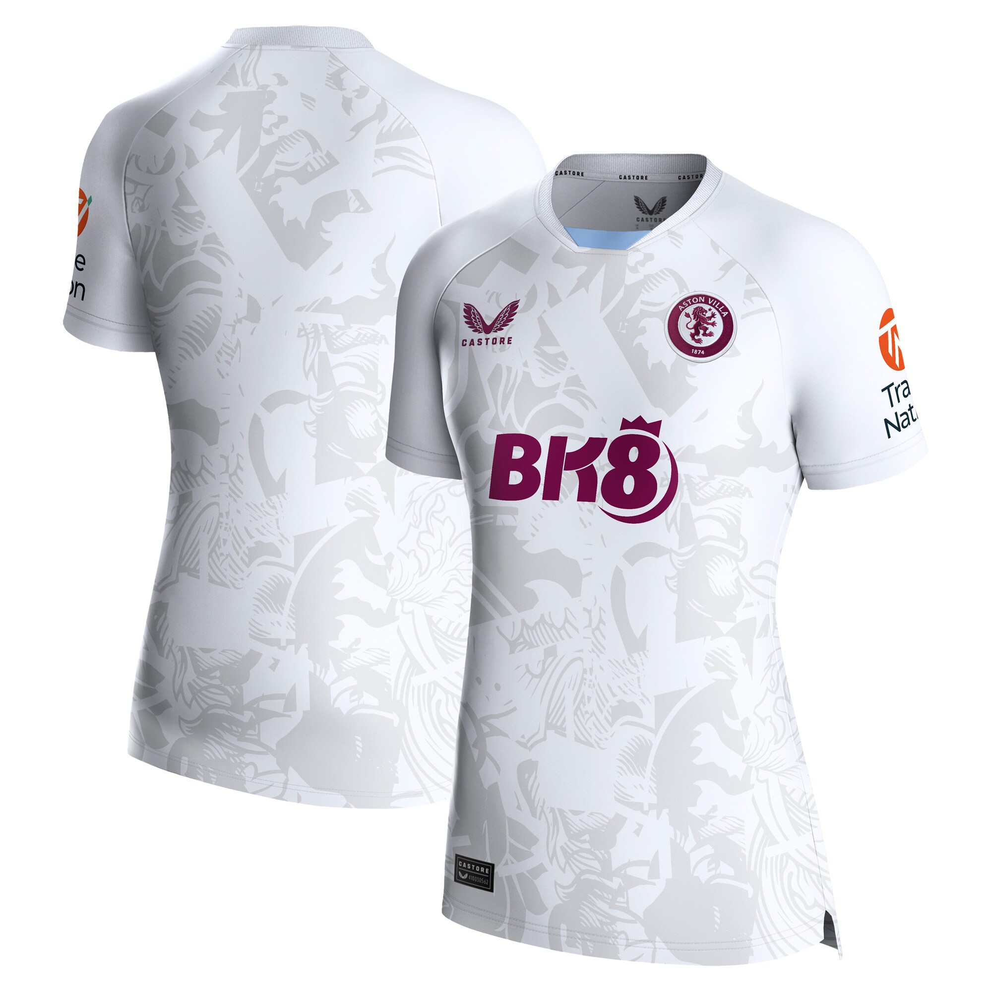 AVFC aston villa castore away shirt 2023-24 – womens with custom printing Collection | Official Aston Villa Kits and Apparel