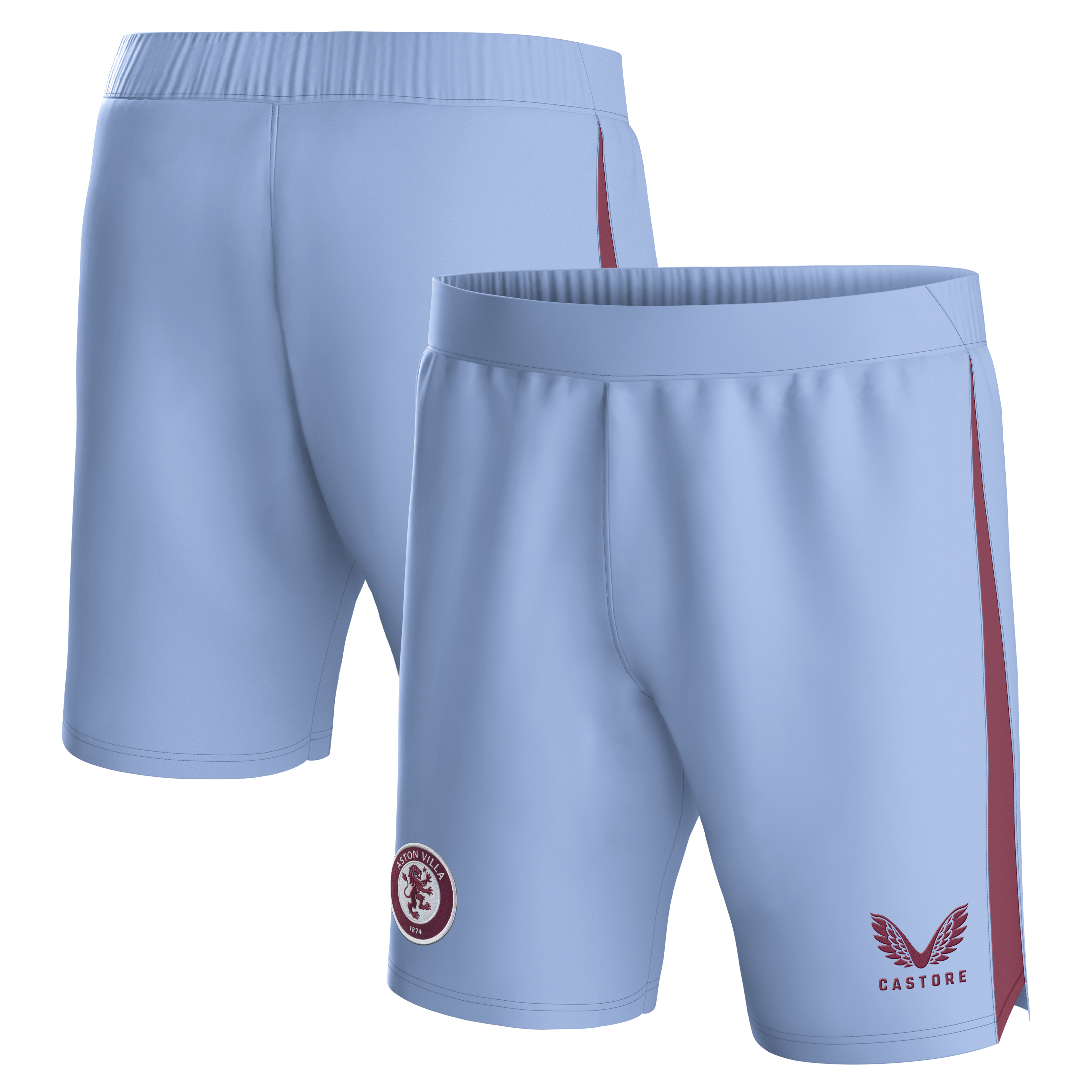 AVFC aston villa castore away shorts 2023-24 – kids with custom printing Collection | Official Aston Villa Kits and Apparel