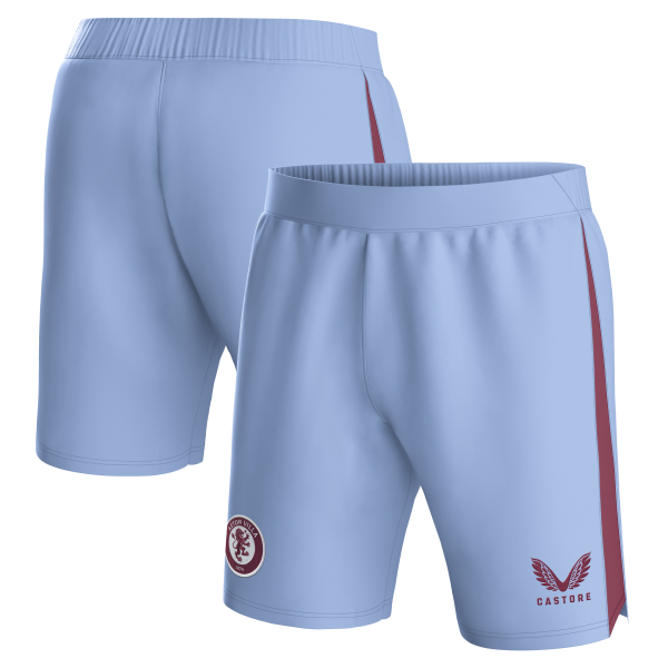 AVFC aston villa castore away shorts 2023-24 with custom printing Collection | Official Aston Villa Kits and Apparel