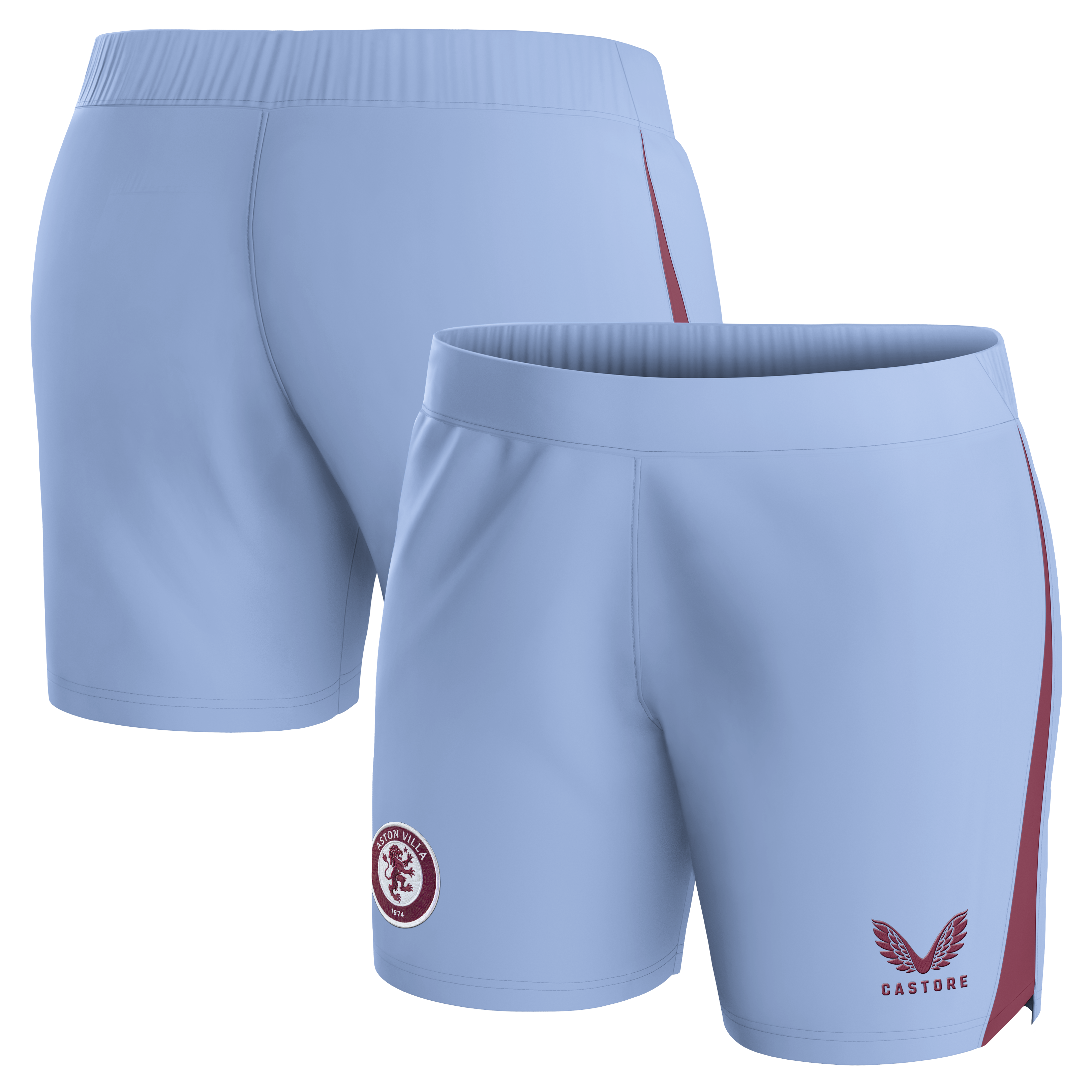 AVFC aston villa castore away shorts 2023-24 – womens with custom printing Collection | Official Aston Villa Kits and Apparel