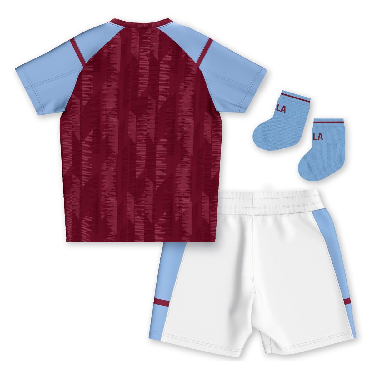 AVFC aston villa castore home baby kit 2023-24 with custom printing Collection | Official Aston Villa Kits and Apparel