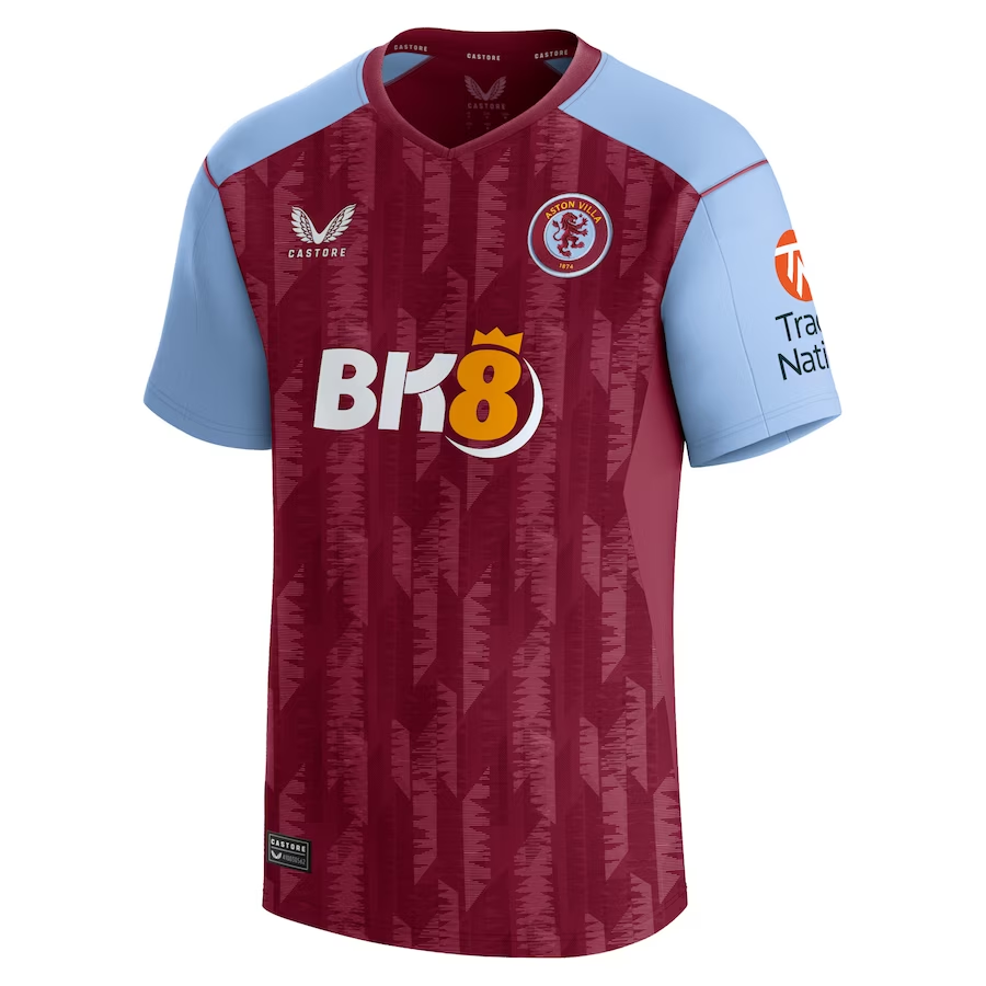AVFC aston villa castore home shirt 2023-24 with custom printing Collection | Official Aston Villa Kits and Apparel