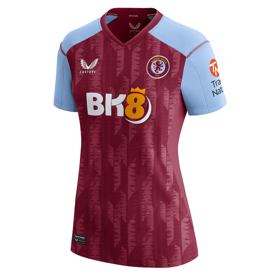 AVFC aston villa castore home shirt 2023-24 – womens with custom printing Collection | Official Aston Villa Kits and Apparel