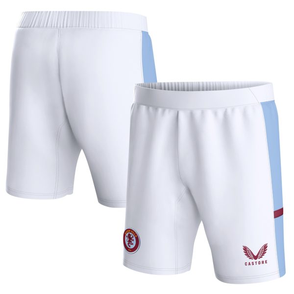AVFC aston villa castore home shorts 2023-24 – kids with custom printing Collection | Official Aston Villa Kits and Apparel