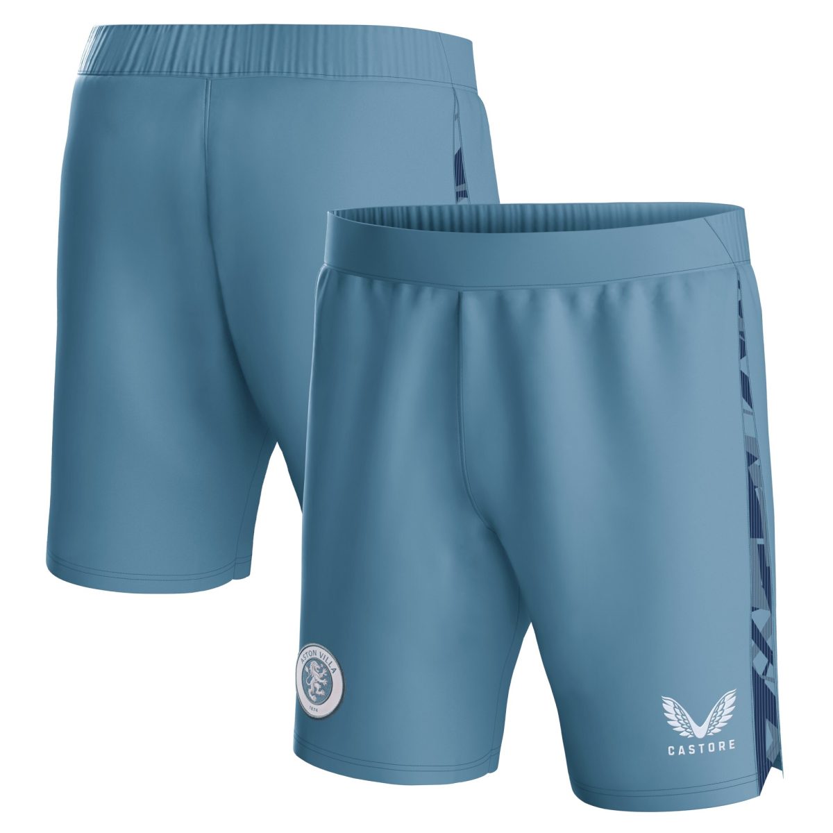 AVFC aston villa castore third shorts 2023-24 – kids with custom printing Collection | Official Aston Villa Kits and Apparel