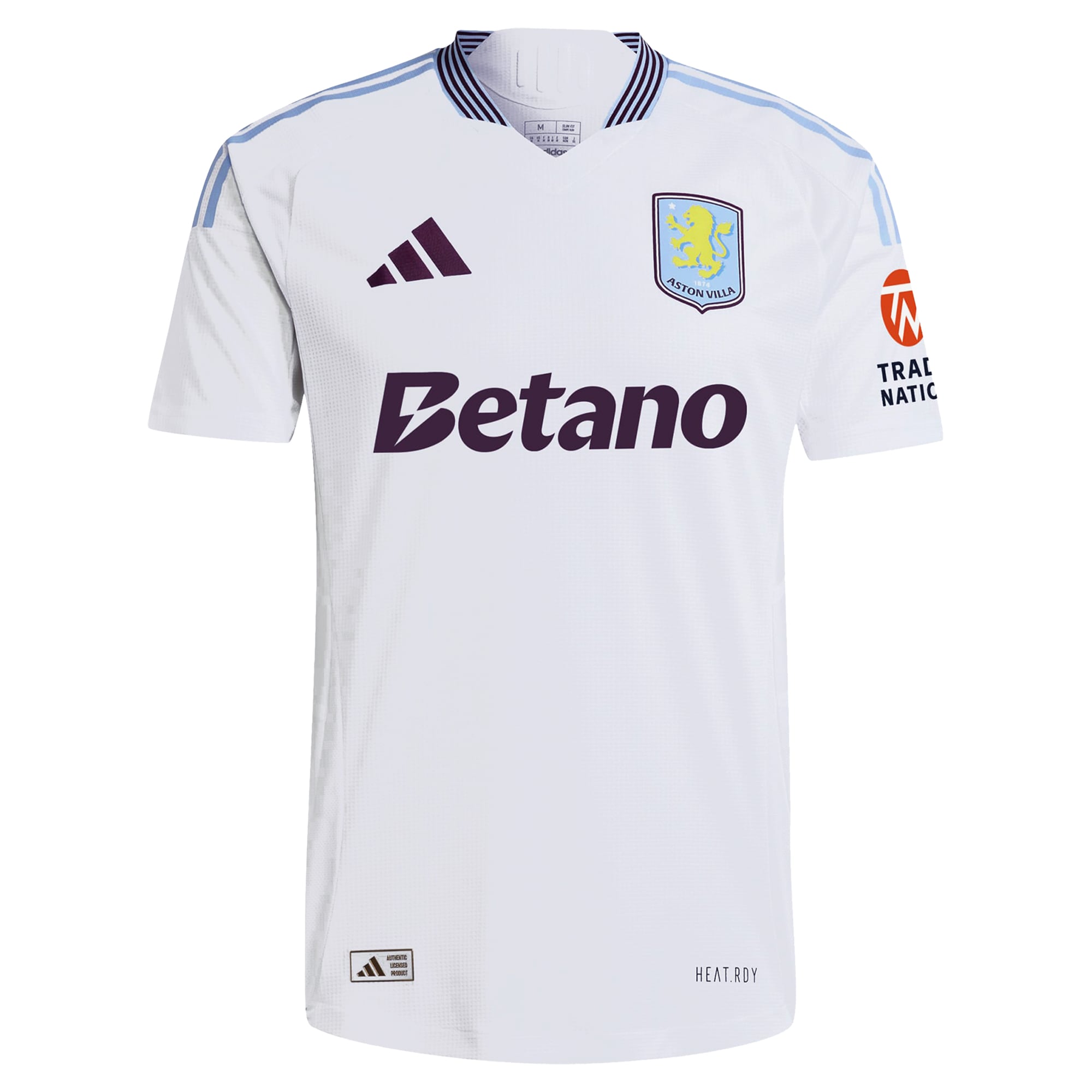 AVFC aston villa wsl adidas away authentic shirt 2024-25 with nobbs 8 printing Collection | Official Aston Villa Kits and Apparel
