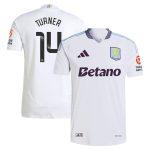 AVFC aston villa wsl adidas away authentic shirt 2024-25 with turner 14 printing Collection | Official Aston Villa Kits and Apparel