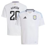 AVFC aston villa wsl adidas away shirt 2024-25 – kids with hanson 20 printing Collection | Official Aston Villa Kits and Apparel