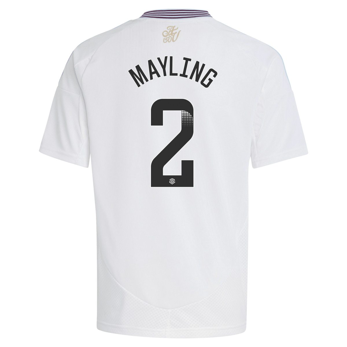 AVFC aston villa wsl adidas away shirt 2024-25 – kids with mayling 2 printing Collection | Official Aston Villa Kits and Apparel