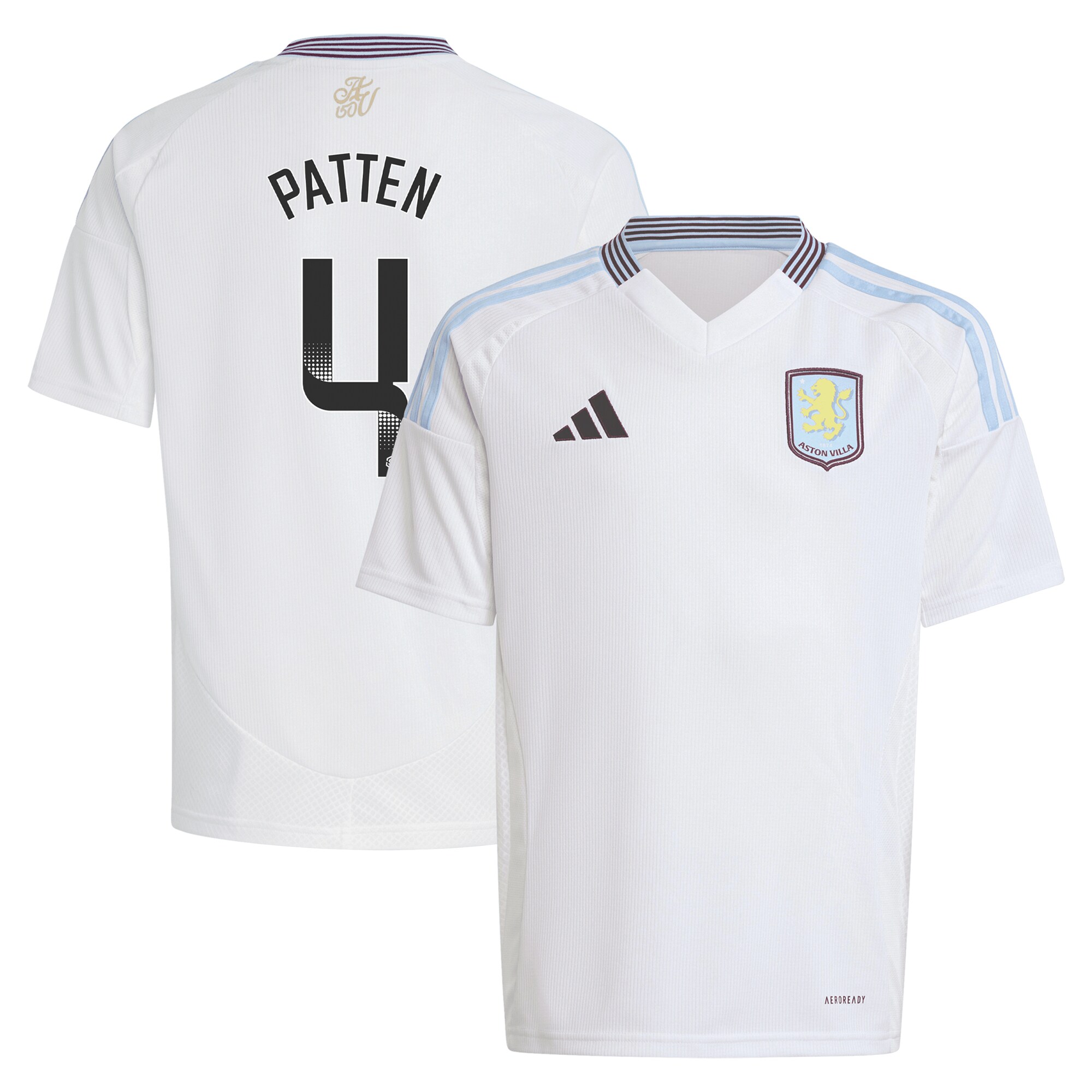 AVFC aston villa wsl adidas away shirt 2024-25 – kids with patten 4 printing Collection | Official Aston Villa Kits and Apparel