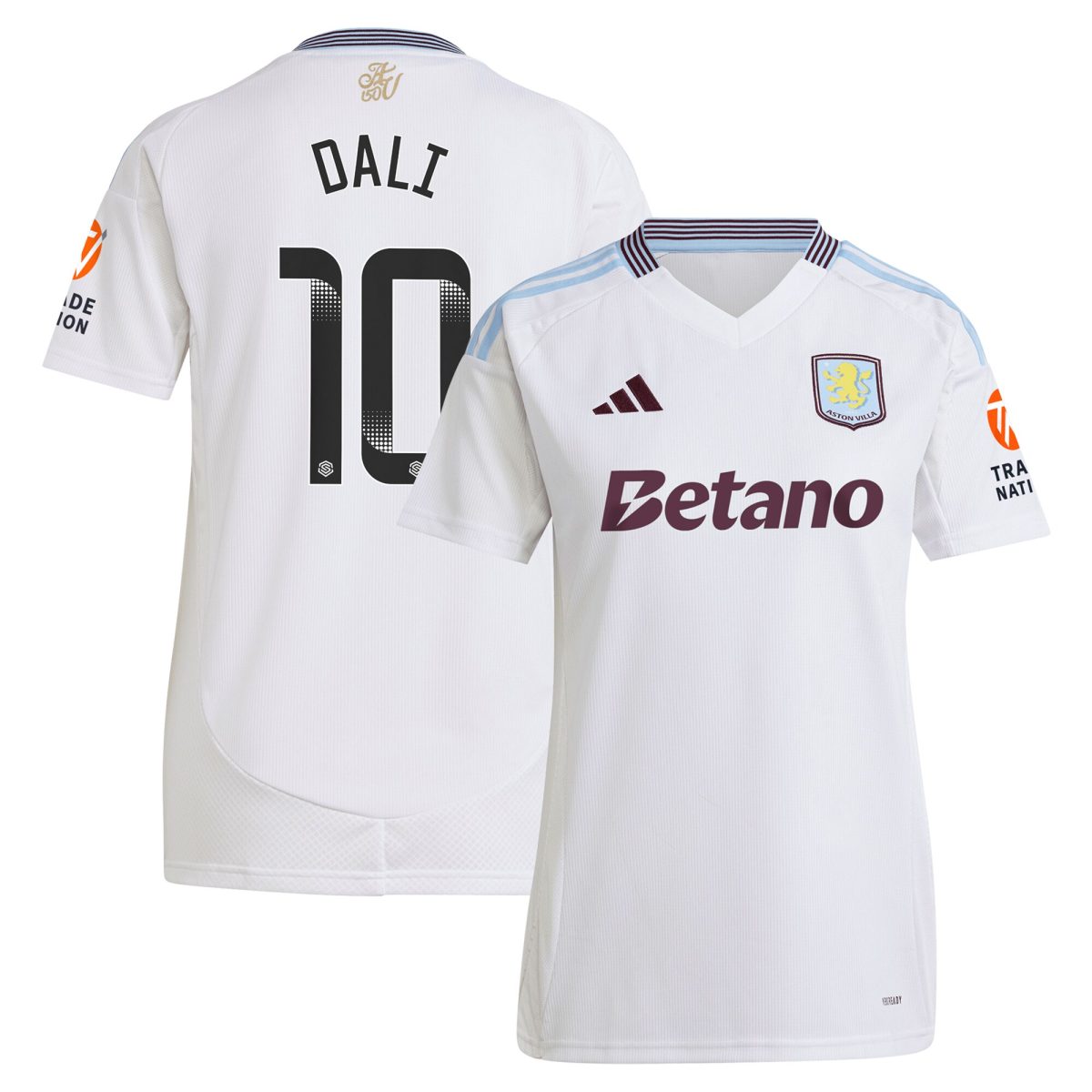 AVFC aston villa wsl adidas away shirt 2024-25 – womens with dali 10 printing Collection | Official Aston Villa Kits and Apparel
