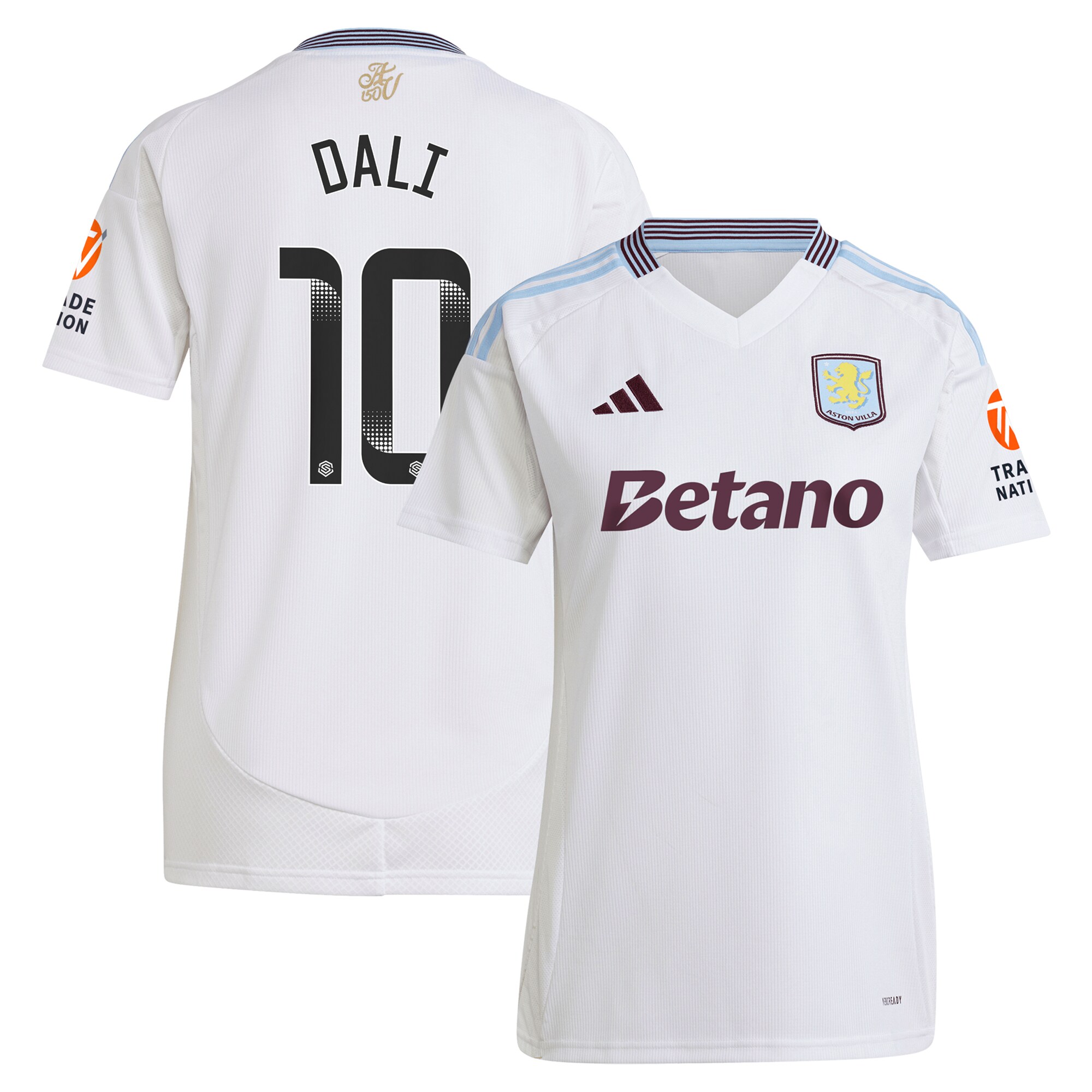 AVFC aston villa wsl adidas away shirt 2024-25 – womens with dali 10 printing Collection | Official Aston Villa Kits and Apparel