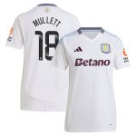 AVFC aston villa wsl adidas away shirt 2024-25 – womens with mullett 18 printing Collection | Official Aston Villa Kits and Apparel