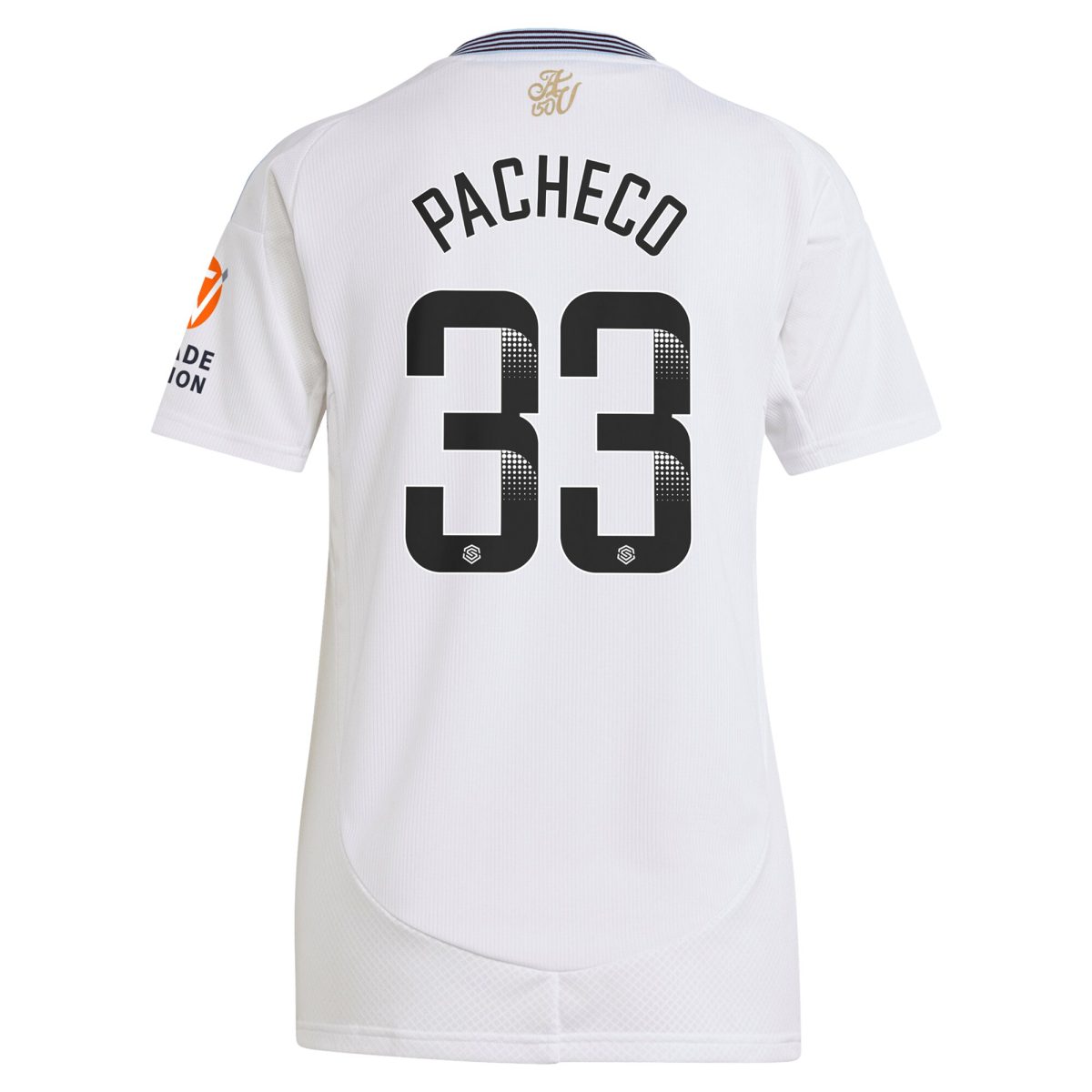AVFC aston villa wsl adidas away shirt 2024-25 – womens with pacheco 33 printing Collection | Official Aston Villa Kits and Apparel