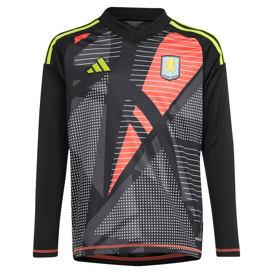 AVFC aston villa wsl adidas goalkeeper shirt 2024-25 – long sleeve – kids with d8217angelo 1 printing Collection | Official Aston Villa Kits and Apparel