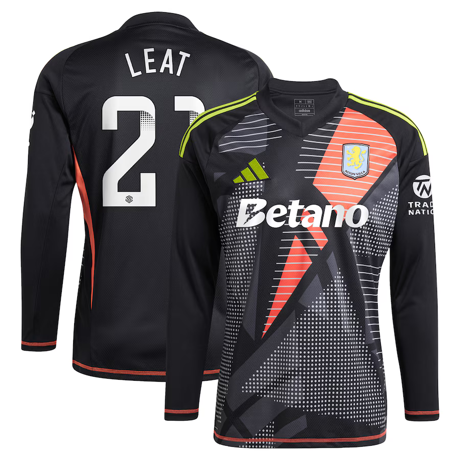 AVFC aston villa wsl adidas goalkeeper shirt 2024-25 – long sleeve with leat 21 printing – 202030947 Collection | Official Aston Villa Kits and Apparel