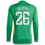 AVFC aston villa wsl adidas goalkeeper shirt 2024-25 – long sleeve with talbert 26 printing 202849399 Collection | Official Aston Villa Kits and Apparel