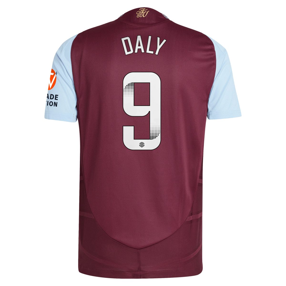 AVFC aston villa wsl adidas home authentic shirt 2024-25 with daly 9 printing Collection | Official Aston Villa Kits and Apparel