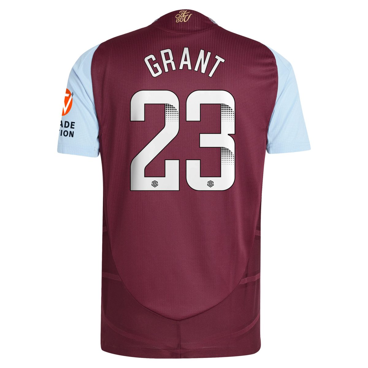 AVFC aston villa wsl adidas home authentic shirt 2024-25 with grant 23 printing Collection | Official Aston Villa Kits and Apparel