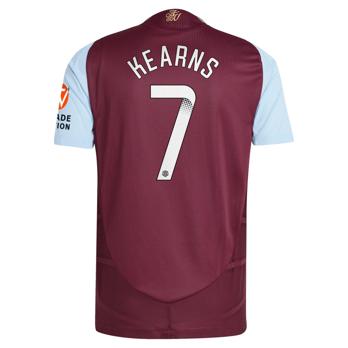 AVFC aston villa wsl adidas home authentic shirt 2024-25 with kearns 7 printing Collection | Official Aston Villa Kits and Apparel