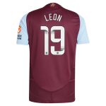 AVFC aston villa wsl adidas home authentic shirt 2024-25 with leon 19 printing Collection | Official Aston Villa Kits and Apparel
