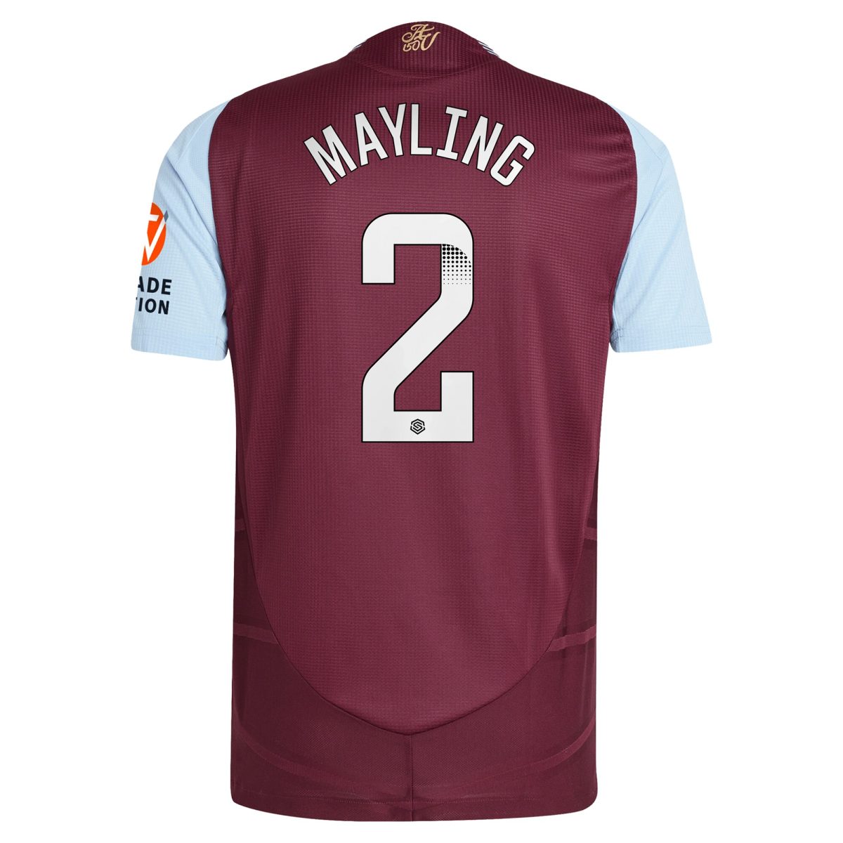 AVFC aston villa wsl adidas home authentic shirt 2024-25 with mayling 2 printing Collection | Official Aston Villa Kits and Apparel