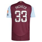 AVFC aston villa wsl adidas home authentic shirt 2024-25 with pacheco 33 printing Collection | Official Aston Villa Kits and Apparel