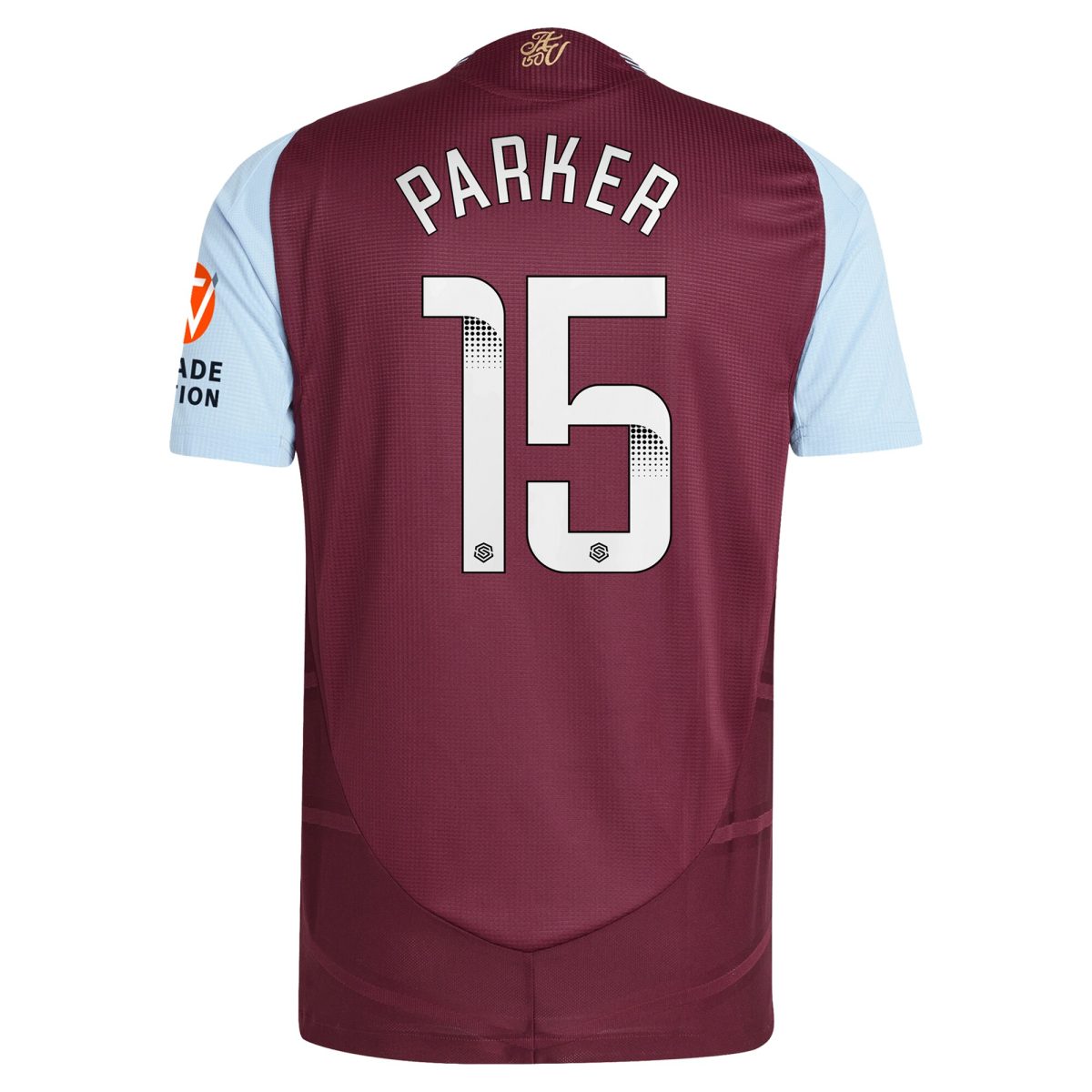 AVFC aston villa wsl adidas home authentic shirt 2024-25 with parker 15 printing Collection | Official Aston Villa Kits and Apparel