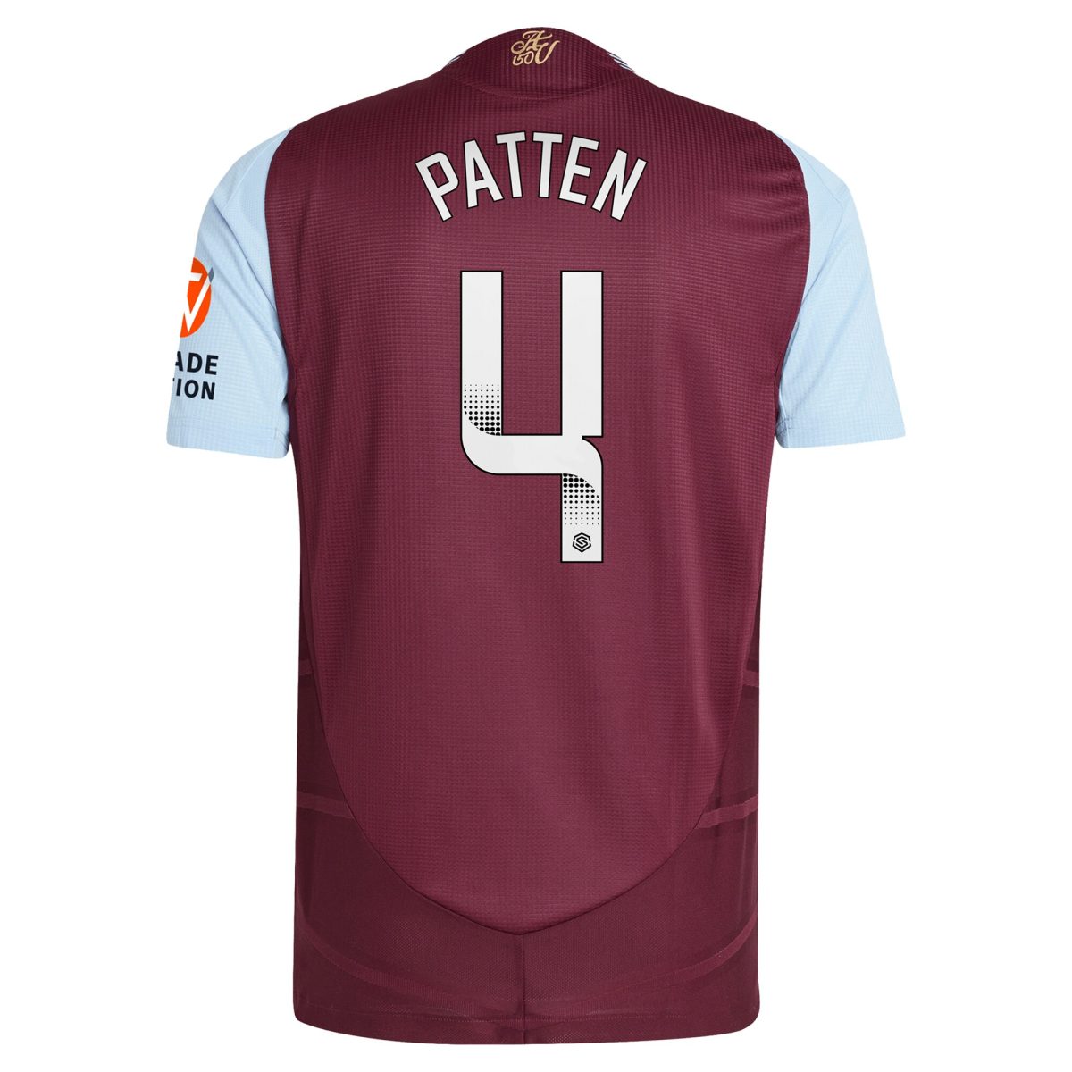 AVFC aston villa wsl adidas home authentic shirt 2024-25 with patten 4 printing Collection | Official Aston Villa Kits and Apparel
