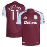 AVFC aston villa wsl adidas home authentic shirt 2024-25 with robinson 11 printing Collection | Official Aston Villa Kits and Apparel