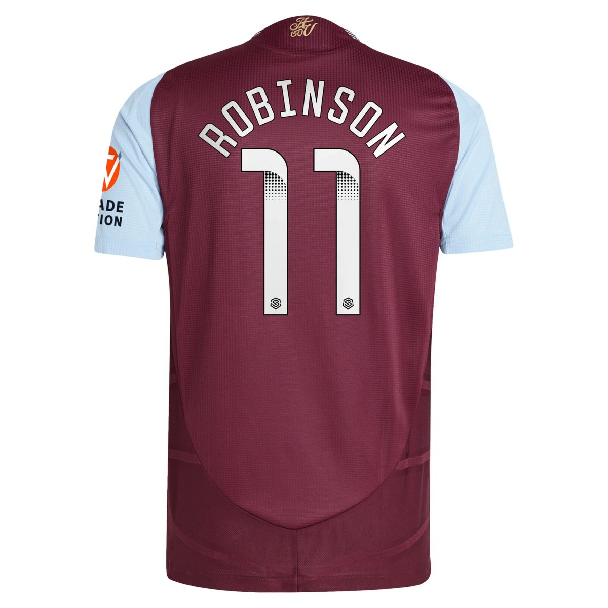 AVFC aston villa wsl adidas home authentic shirt 2024-25 with robinson 11 printing Collection | Official Aston Villa Kits and Apparel