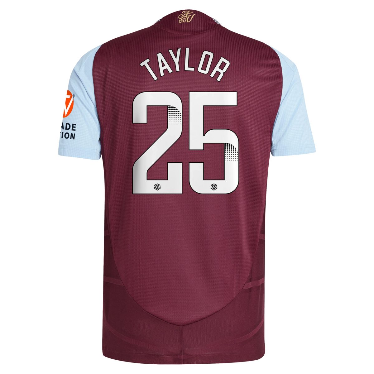 AVFC aston villa wsl adidas home authentic shirt 2024-25 with taylor 25 printing Collection | Official Aston Villa Kits and Apparel