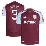 AVFC aston villa wsl adidas home authentic shirt 2024-25 with tomás 3 printing Collection | Official Aston Villa Kits and Apparel